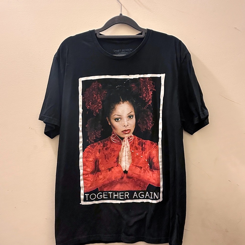 Janet Jackson Together Again 2023 Tour Black T-Shirt